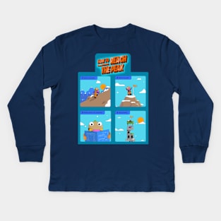 Lego Fortnite HOW TO REACH THE PEAK! Kids Long Sleeve T-Shirt